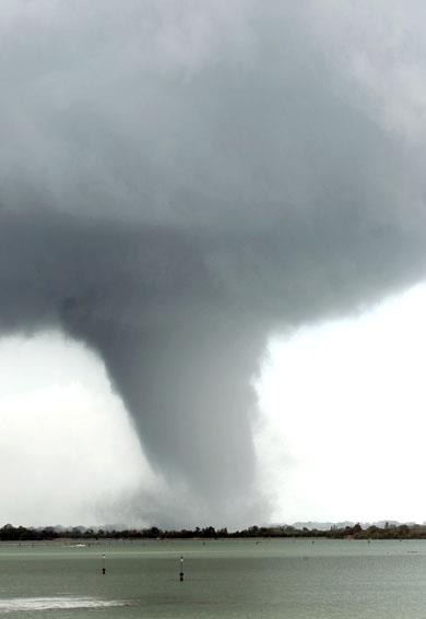 Tornado en Venecia, Italia